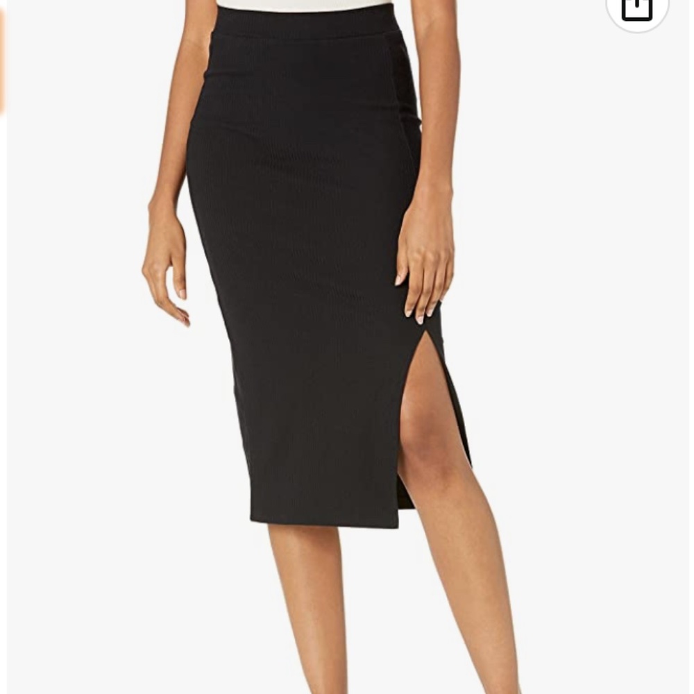 The Drop  high waist slit skirt